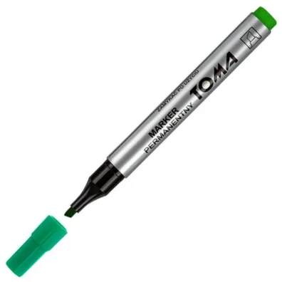Toma: Marker permanentny �ci�ta ko�c�wka - zielony