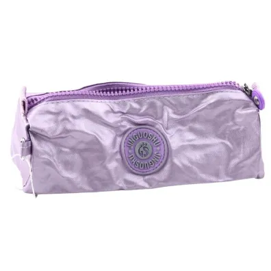 LeanToys Pi�rnik szkolny jednokomorowy fioletowy 21.5cm