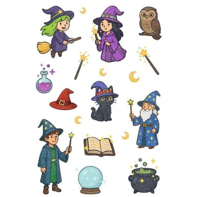 Herma Naklejki Magic Czarodzieje