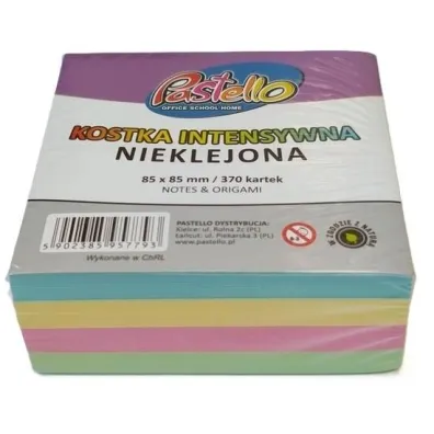 Alfa Pastello Kostka nieklejona kolorowa 85x85mm 370 kartek