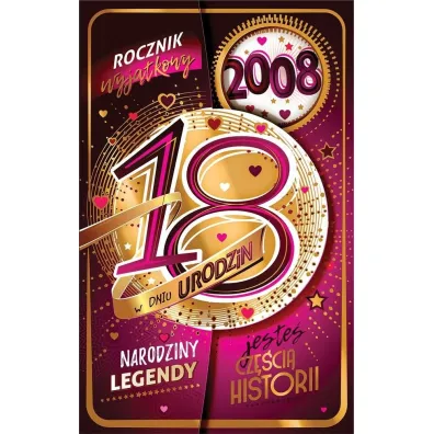 AbCard Kartka okoliczno�ciowa Urodziny 18