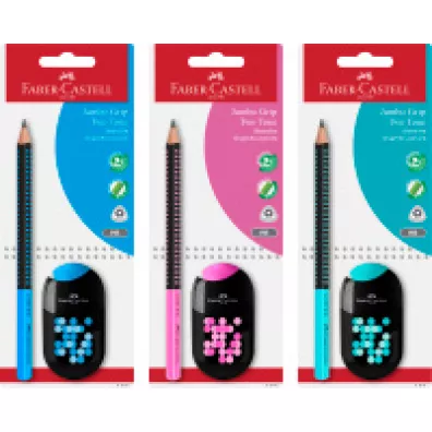 Faber-Castell Zestaw o��wek + temper�wka z gumk�