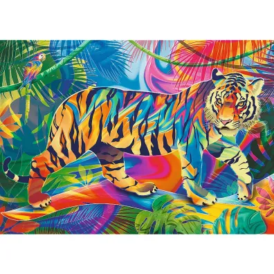 Puzzle 500 el. Color Splash! Tiger Encounter Trefl