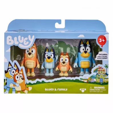 Bluey Figurki 4Pak Rodzinka