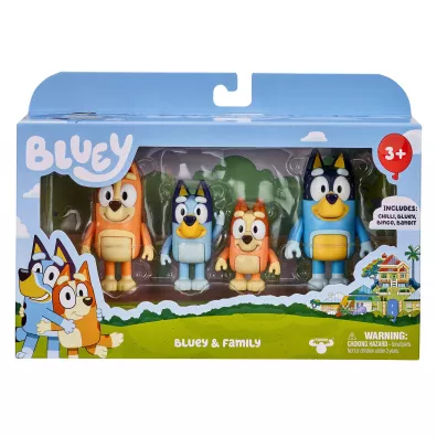 Bluey Figurki 4Pak Rodzinka