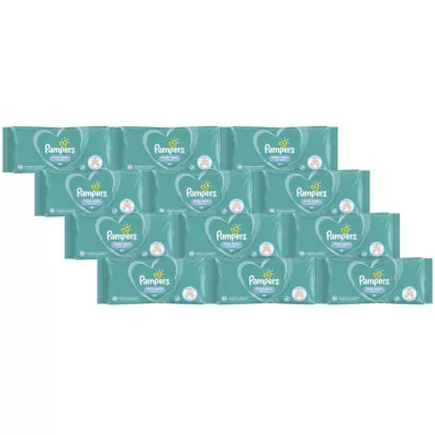Pampers Chusteczki nawilane dla niemowlt Fresh Clean Zestaw 12 x 52 szt.