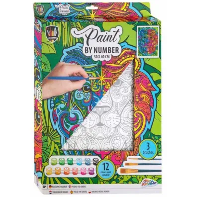 Malowanie po numerach - Lew canvas Omega Toys