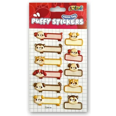 Naklejki Puffy Name Tag Dogs PENMATE