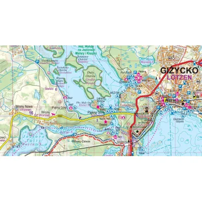 see you! In? Mapa turystyczna Wielkie Jeziora Mazurskie 1:60 000