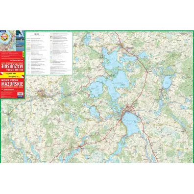 see you! In? Mapa turystyczna Wielkie Jeziora Mazurskie 1:60 000
