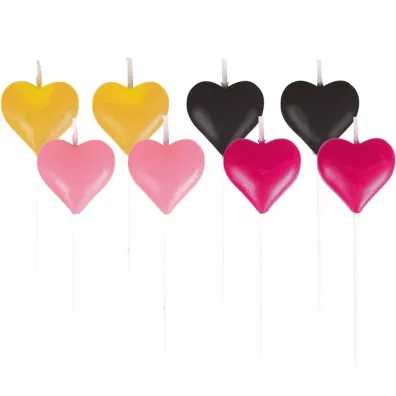 Amscan Mini �wieczki everyday love serca 8 szt.