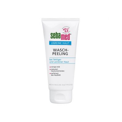 Sebamed Unreine Haut Wasch-Peeling oczyszczajcy peeling do twarzy dla skry problematycznej 100 ml