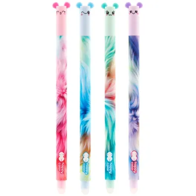 Paczka D�ugopis wymazywalny Uszaki Fluffy 0.5mm niebieski Happy Color 12szt.