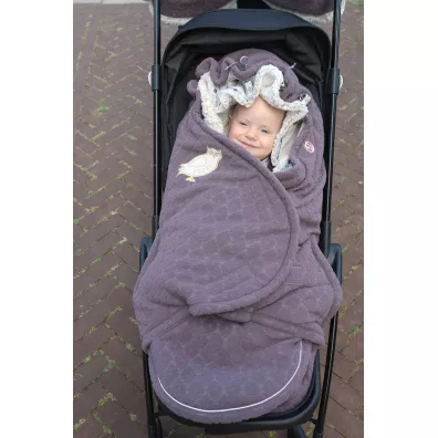 Polarowy zimowy �piworek do w�zka wrzosowy Fleece Mauve