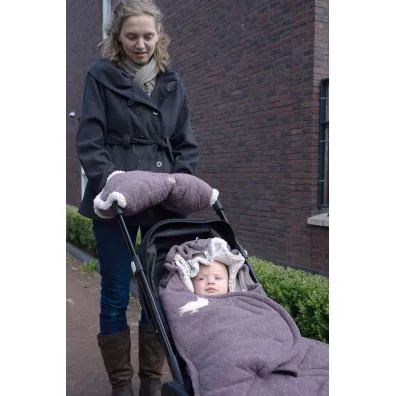 Polarowy zimowy �piworek do w�zka wrzosowy Fleece Mauve
