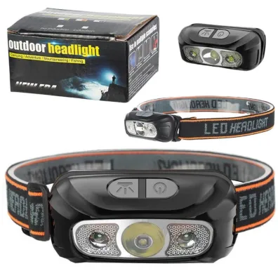 LeanToys Latarka czo�owa LED 6 tryb�w wodoodporna