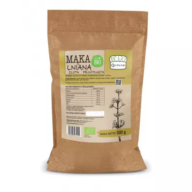 Bio Qlinar M�ka lniana z�ota pe�not�usta bezglutenowa 500 g Bio