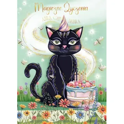Henry KARNET OKAZ A5 Z KOP ZLOC WITCH CAT HE FOL
