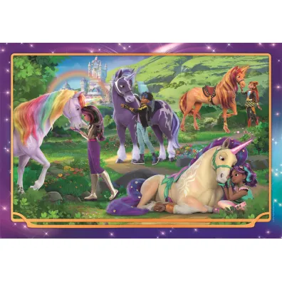 Puzzle 104 el. SuperColor. Unicorn Academy Clementoni