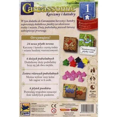 Carcassonne 1 Karczmy i Katedry Edycja 3 Bard Centrum Gier