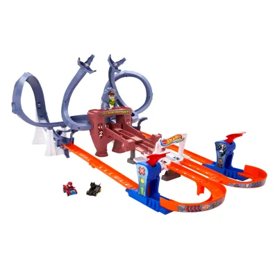Hot Wheels Marvel Spiderman tor Races Verse HPL34 Mattel