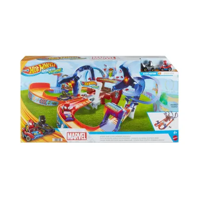 Hot Wheels Marvel Spiderman tor Races Verse HPL34 Mattel