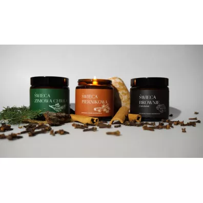 Mglife wieca rzepakowa piernikowa z wosku rzepakowego 120 ml