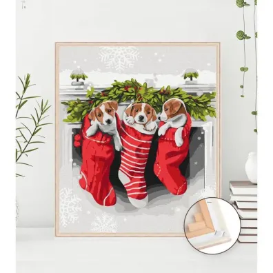 Twoje Hobby Malowanie po numerach - Prezent od �wi�tego Miko�aja 40x50cm