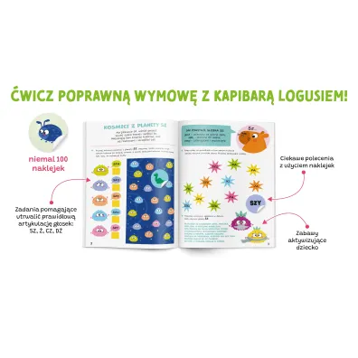 �wicz� �ama�ce. Kapitan Nauka. Zabawy logopedyczne. Kapibara Logu�