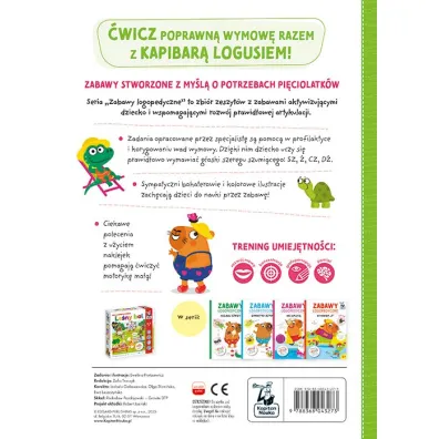 �wicz� �ama�ce. Kapitan Nauka. Zabawy logopedyczne. Kapibara Logu�