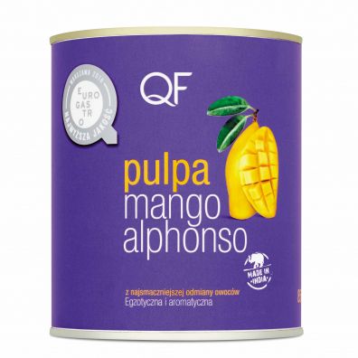 Quality Food Pulpa z mango Alphonso 99,9% mango 850 g