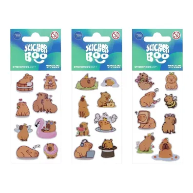 Naklejki Sticker BOO Kapibara mix