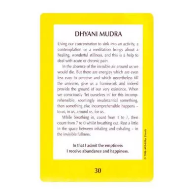 Mudras for Body Mind and Spirit, karty do wrenia