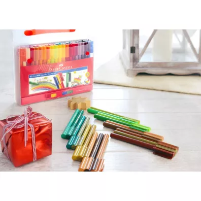 Faber-Castell Flamastry Connector w walizce 60 szt.