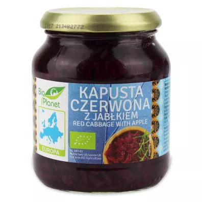 Bio Planet Kapusta czerwona z jabkiem 340 g Bio