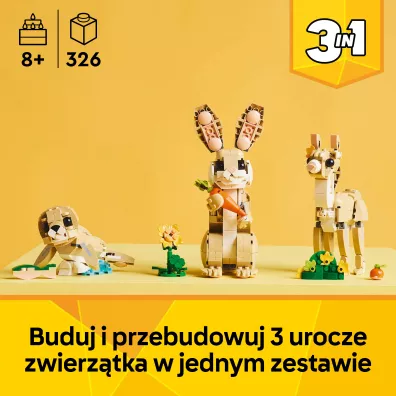 LEGO Creator 3 w 1 Uroczy kr�liczek 31162