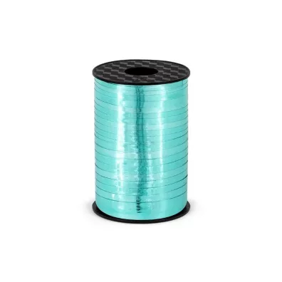 PartyDeco Wst��ka plastikowa turkusowa 5 mmx225m
