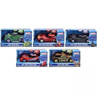 Marvel Light Hero   Samochody z efektami �wietlnymi i d�wi�kowymi JADA
