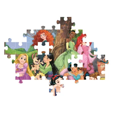 Puzzle 104 el. SuperColor. Disney Princess Clementoni