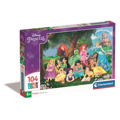 Puzzle 104 el. SuperColor. Disney Princess Clementoni