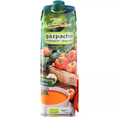 Biosabor Gazpacho zupa z oliw� z oliwek Extra Virgin Bio 1 l - Bio Sabor