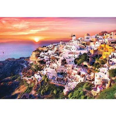 Puzzle 1000 el. Zachd soca nad Santorini Trefl