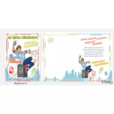 Stamp Karnet Bueno B6 + koperta wz�r nr 09 Urodziny