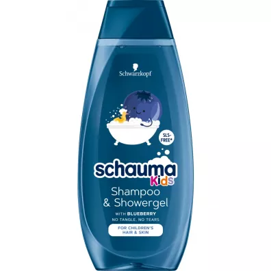 Schauma Kids szampon do w�os�w i �el pod prysznic dla ch�opc�w z ekstraktem z bor�wki 400 ml