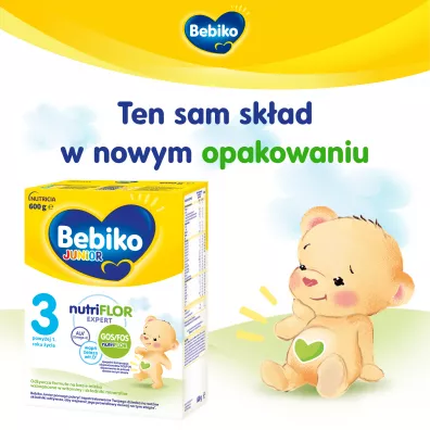 Bebiko Junior 3 Odywcza formua na bazie mleka dla dzieci powyej 1. roku ycia 600 g
