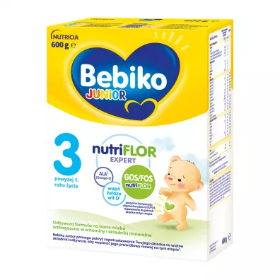 Bebiko Junior 3 Odywcza formua na bazie mleka dla dzieci powyej 1. roku ycia 600 g