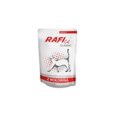 Rafi Classic Karma mokra dla kotów z wołowiną 85 g