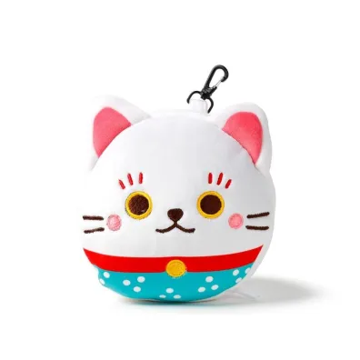 Puckator Pluszowa poduszka podr�na z opask� na oczy "Relaxeazzz" - Lucky Cat
