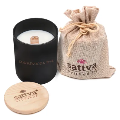 Sattva wieca sojowa drzewo sandaowe i sosna 200 ml
