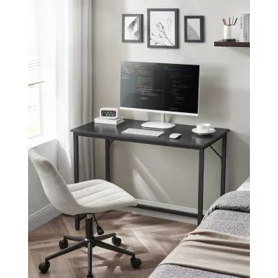 Songmics Rustykalne czarne biurko komputerowe Loft